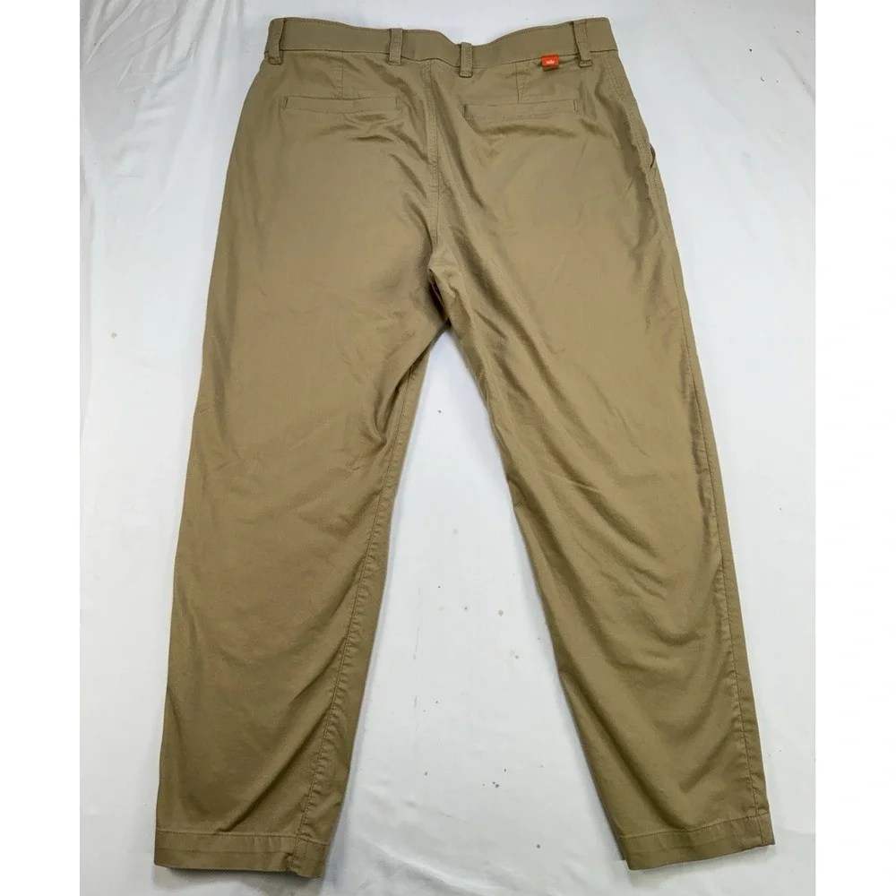 Nike Golf Dri-Fit Stretch Mens 34x30 Khaki Tan Flat Front Pants